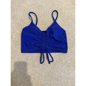 Beyond Yoga Strappy Cutout Crop Top - Size M - Cobalt Blue